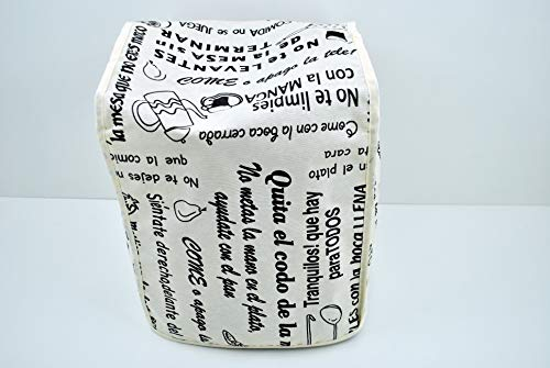 T-MIX Funda Antimanchas para Olla PROGRAMABLE Seis litros GM, Erika, FUSSION Cook, New Chef, New Cook, BE Pro. Mod. Frases