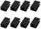 Kyien Pack of 8 Aluminum Alloy Square Glass Shelf Clamp Clip Holder Support Bracket Black (A: Suitable for 10-12 mm Thick Glass)