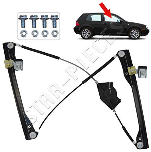 STARKIT PERFORMANCE Leve vitre compatible pour Golf 4 (1997-2006) lève-vitre avant droit (passager) (3 portes) 1J3837462F, 1J3837462H, 1JM898462A, 1J3837462D