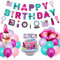 Spa Party Dekoration, Kosmetik Make-up Happy Birthday Banner Kit, Lippenstift Ballon für die Nägel Polnische Partei, Mädchen Make-up Thema Geburtstagsfeier Lieferungen
