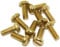 M4 Brass Pan Head Box Lid Screw for Conduit Boxes 30mm,(1,5,10,20,50 Pack) (10)