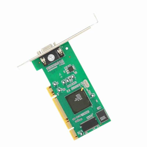 Goshyda Tarjeta gráfica, computadora de Metal VGA PCI 8MB 32Bit Accesorios de computadora de Escritorio MultiDisplay para ATI Rage XL