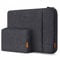 Inateck 360° Protection Laptop Bag Sleeve Case Compatible with 13-inch MacBook Air/Pro M3 M2 M1 2016-2024, with Accessory Bag, Black Grey
