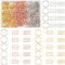 nbeads 180 Stück BH Ringe, 3 Stile Und Farben Metall Dessous Verstellriemen und Ringe BH-Träger Slide Hakenverschluss BH-Trägerhaken Für BH Nachthemden Slip Dress Badeanzug