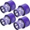 McFilter | 4 filtros adecuados para Dyson V10 SV12 Filtro HEPA 969082-01, filtro de repuesto lavable, para la serie Dyson Cyclone V10 Absolute Extra, Animal, Total Clean, Motorhead, Parquet, Níquel