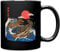 Spreadshirt Kanji Dinosaure Combat De Tortues Géantes Vague De Kanagawa Japonais Tasse Mug, taille unique, noir