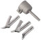 4Pcs Speed Welding Nozzles Tips, Triangle Speed Nozzle 5mm Round Welding Head Alloy Y Type Welder Tips for Vinyl PVC Plastic Hot Air Gun Blower