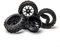 Pxyelec 4PCS RC Autoreifen, 1:10 Skala RC Reifen Felgen für RC Off-Road und Drift RC Autos