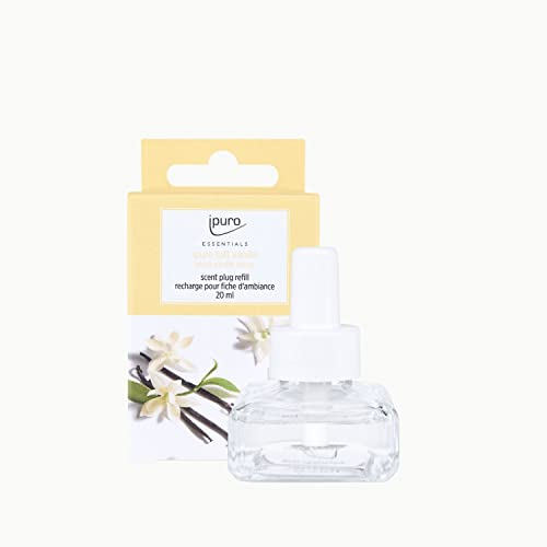 ipuro - Electric Scent Plug Nachfüller SOFT VANILLA 20ml - Raumduft mit Vanille, Sandelholz, Lakritz, Pfirsichblüte & Karamell - nachfüllbarer Lufterfrischer für die Steckdose - ohne Duftstecker