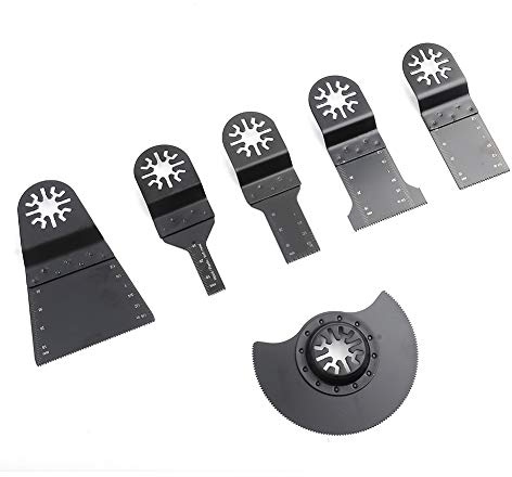 Oscillating Saw Blade, 6-Piece Multi-Tool Blade Kit, Multi-Tool Oscillating Tool Accessories for Fein, Worx, etc.