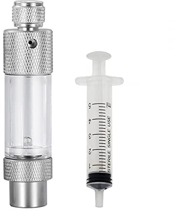 Contador de burbujas, regulador de CO2 para peceras, bomba de aire de aleación de aluminio, accesorios para acuarios, medición de dióxido de carbono
