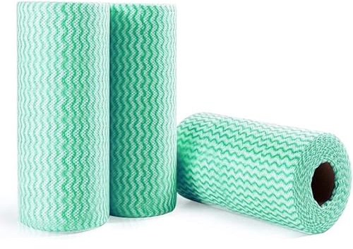 JINYUDOME J Cloth Roll - Green Cloths, 3 Rolls, 150 Sheets