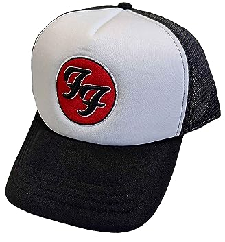 Rock Off officially licensed products Foo Fighters Baseball Cap FF Band Logo Nue offiziell Schwarz Trucker One Size