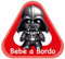 Aufkleber Baby an Bord aus selbstklebendem Vinyl (Dark Vader 1)