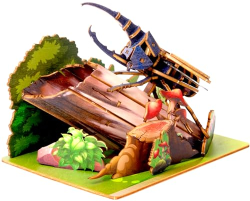 ESC WELT Dynastes Hercules - Hercules Käfer 3D-Puzzle - DIY Holztier-Puzzle - 3D-Puzzle für Kinder - Holz Bastelset für Kinder - Gehirn-Teaser Holzpuzzle - Spielzeuggeschenke für Weihnachten
