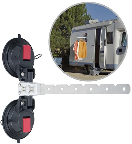 aleawol Handtuchhaken für Kastenwagen, Tragfähigkeit 25kg, Kleiderlüfter Wand Klappbar Außen Wohnmobilausstattung, ideal Neoprenanzug Handtuch Kleidung Campingdusche Hakenleiste Kleiderstange