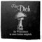 Deko Schiefer Untersetzer personalisiert Pilz - Für Dich - 11x11cm Schwarz Bierdeckel Tischdeko Bieruntersetzer Weinuntersetzer