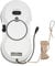 Ciounmb Robot nettoyeur de vitres électrique avec télécommande, système de détection des bords intelligent, aspirateur de vitres, blanc