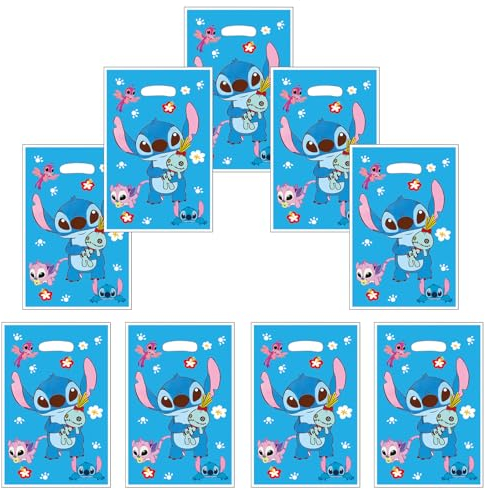 50Pcs Stit-ch Geschenktüten für Kinderpartys, Kindergeburtstag Mitgebsel Tüten, Geschenktüten Candy Tüten für Jungen und Mädchen, Kinderparty, Weihnachtsfeier(C)