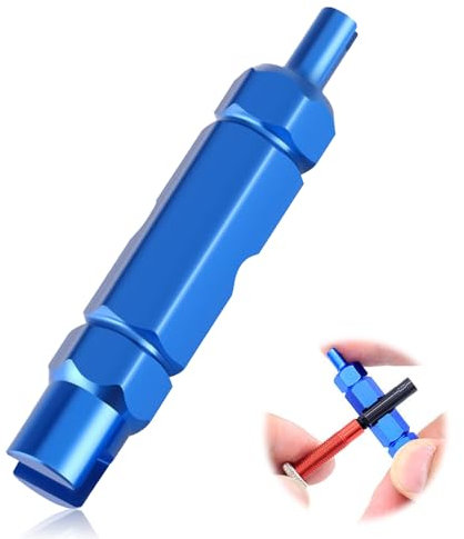 Mmgoqqt Valve Core Remover Tool, Bicycle Valve Removal Tool, Car Valve Core Repair Tool, For Universal Road Bike and Car, Blue