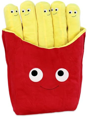 BEMIRO Pommes Kuscheltier – Ca. 48 cm Groß, 100% Polyester, Mit Niedlichen Gesichtern, Kuschelig Weich XXL