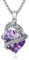 YEESIA Drachen-Halskette für Damen, 925er-Sterlingsilber, Amethyst-Drachen-Anhänger-Halskette, Retro-Drachen-Schmuck, Geschenk für Frauen