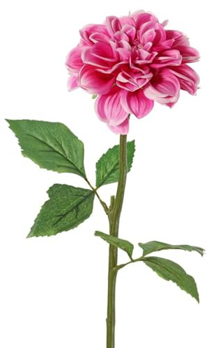 artplants.de Deko Dahlie TINKALA, pink, 60cm, Ø11cm - Künstliche Dahlie