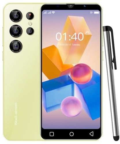 PrzTIk Cheap Mobile Phones, 5.0 IPS Display, Android 9.0, 16GB(Expandable to 128GB), 2G Dual SIM Free Unlocked, Face ID/WIFI/FM (PT24Ultra-Gold)