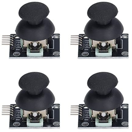 4pcs Set Joystick -Modul, Daumen Joystick Module Steuerungsstift -Sensor -Brettspiel -Steuerungssensor X Y Achs Kit für PS2 -Fernbedienung