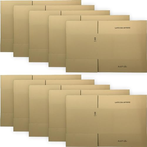 Sicignano | Schachtel aus amerikanischem Karton, 76 x 40 x 55 cm, doppelwellig, robust, mit Symbolen – Versand, Versand, Verpackung, Umzug, Lager, Verpackung – erhältlich in Packungen (20)