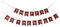 ULTECHNOVO 1 Satz Goldbarte Papierflagge Muttertagsnormente Muttertag Banner muttertag hängendes banner Ammer Themenbanner zum Muttertag Partydekoration zum Muttertag rot