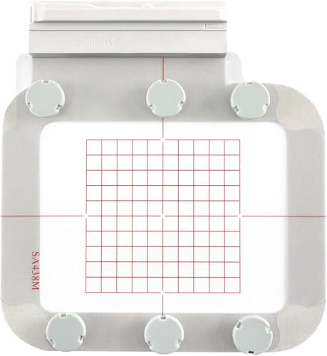 Sew Tech Magnetischer Stickrahmen aus Metall für Husqvarna Viking Stickmaschine, Designer Diamond Deluxe Ruby Royale Topas 50 Pfaff Creative 4.5 3.0 Sensation Vision (24,9 x 15,2 cm, VK438)