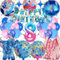 Decoración de cumpleaños de 8 años, decoración de cumpleaños, artículos de fiesta, globo, bandera de cumpleaños, Frotox Lil Globos de cumpleaños, decoración de fiesta, temática para niños
