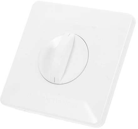 EXHUMKY Lüfterspulen -Thermostat Lüftertemperaturreglerfeld Lüfterthermostatkontrolle Thermostat -lüftergeschwindigkeitskontrolle Thermostat Temperaturschalter Weiß Plastik