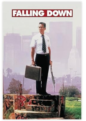 WebeRt Filmposter Falling Down auf Leinwand, Schlafzimmer, Dekoration, Landschaft, Büro, Raumdekoration, Geschenk, 30 x 45 cm