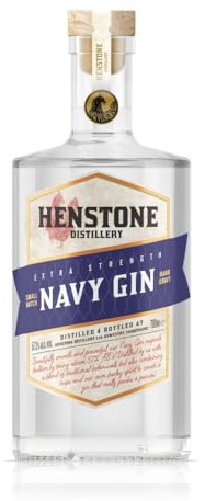 Henstone Navy Strength Gin - 57.3% ABV 70cl – Award Winning Craft Gin with Traditional Botanicals, Hops & Barley Spirit – Distilled, Infused and Bottled at Henstone Distillery