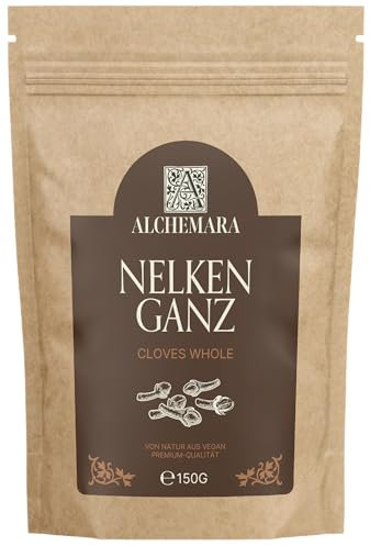 Clou de Girofle Entiers Alchemara (150g) – Clous de Girofle Entiers – Épices Délicatement Séchées Idéales pour la Cuisine – Épices Aromatiques