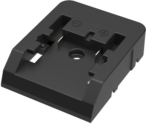 ANSMANN Adapterplatte für Metabo Akku, USB Adapter für Ansmann Baustrahler, Ladegerät, Metabo 18V Akku, Akku, Werkstatt, Kfz, Schwarz