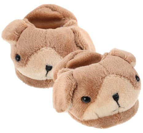Puppenschuhe 43cm 1 Paar Plüsch Tiermotiv Pantoffeln | Niedliche Tierpuppenschuhe, für Winter und Dress Up, Passendes Zubehör für Modepuppen