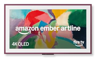 Amazon Ember Artline 55 mit Fire TV (neueste Generation), 4K Ultra HD QLED Smart TV und Kunstgalerie, individuelle Rahmen, HDR10+, Sprachsteuerung mit Alexa - Feige