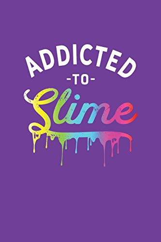 Addicted to Slime: Wide Ruled Composition Notebook for Girls Blank Lined Journal