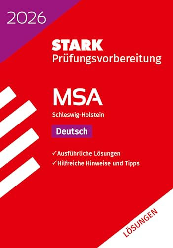 STARK Lösungen zu Deutsch - MSA 2026 Schleswig-Holstein - Prüfungsvorbereitung (Abschlussprüfungen)