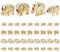 PandaHall 4 Styles Elephant Spacer Beads, 40pcs Lucky Animal Beads Metall Geschnitzte Lose Perlen Für Halskette, Armband, Ohrring Schmuckherstellung