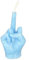 Kreative Mittelfingerförmige Geste Duftkerzen Nische Lustige Witzige Geschenke für Festival Hochzeit Requisiten und Einweihungsparty (Blau)