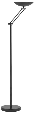 Unilux LED Deckenfluter Dely 2.0 mit Gelenkarm schwarz, dimmbar, 3000K