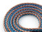 KBEAR ST16 HiFi In Ear Monitor Upgrade Cable 5N Single Crystal Copper Plated con Sliver IEM Earphone Change Cable QDC per ZSN PRO,ZSN PRO X,ZS10 PRO,ZS10 PRO X,AS16PRO,PR2 (2.5mm QDC, marrone e blu)
