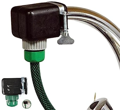 ReTaaj Large Square Mixer Tap Garden Hose Connector Kitchen Garden Adapter Tap Fitting Hose Pipe Joiner