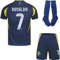 YSGTZY 2024/2025#7 Nassr Riyadh Al Away Football Soccer Jersey/Shorts Socks Gift Set Youth Sizes (Blue, 26)