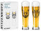 Ritzenhoff 3481008 Verre à bière de blé 500 ml - Set de 2 - Série Brauchzeit - Motif animal, or et noir - Made in Germany