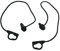 Lot de 2 sangles de rechange pour étagère arrière de voiture CORSA D CORSAE 13367836 Raccords intérieurs de voiture Sangle de porte-bagages